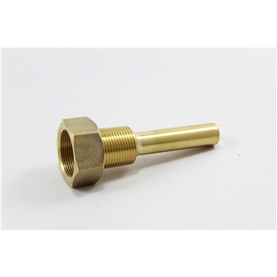 E35-75BS (Weiss) | Well | 3/4MPT X 1 FPT | 3.5 Long | Gauge Accessory | Well | 45355 | Brass