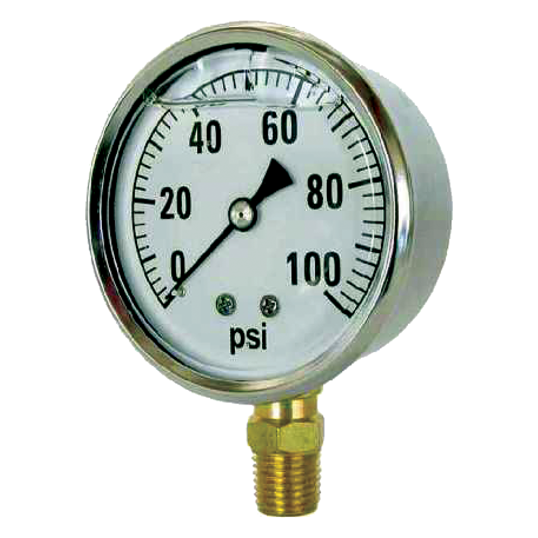 2141GXB100 | Gauge-1/4Mpt Brbtmmt 2-1/2Liq 0-100Psi