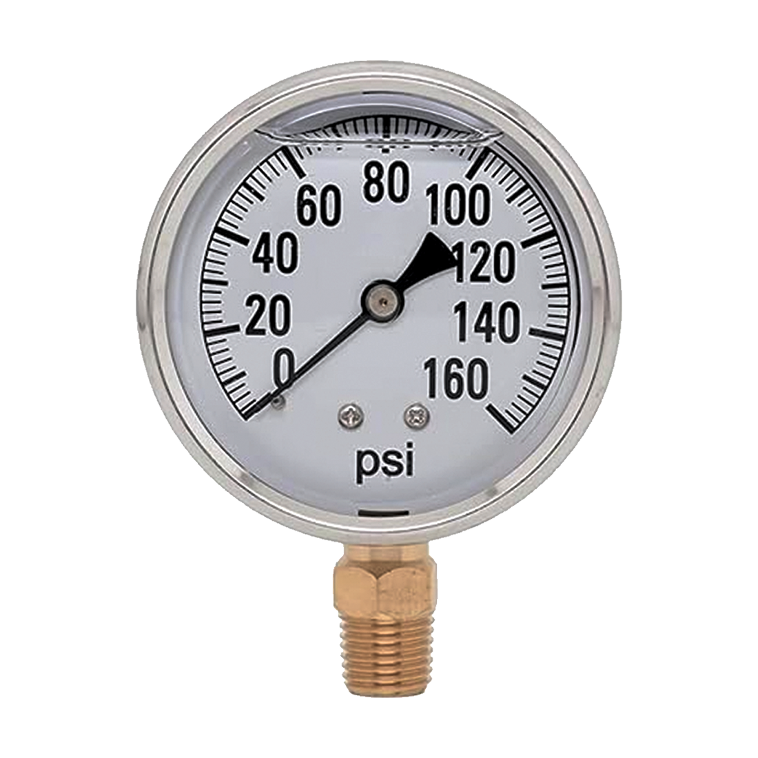 2141GXB160 | Gauge-1/4Mpt Brbtmmt 2-1/2Liq 0-160Psi