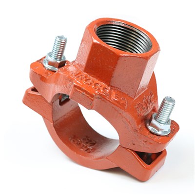 7010309 (Argco) | Mech Tee 2-1/2 X 1-1/2 Thread (403) | Grooved Fittings | Mechanical Tee - NPT | Grooved X NPT | 2-1/2 X 1-1/2