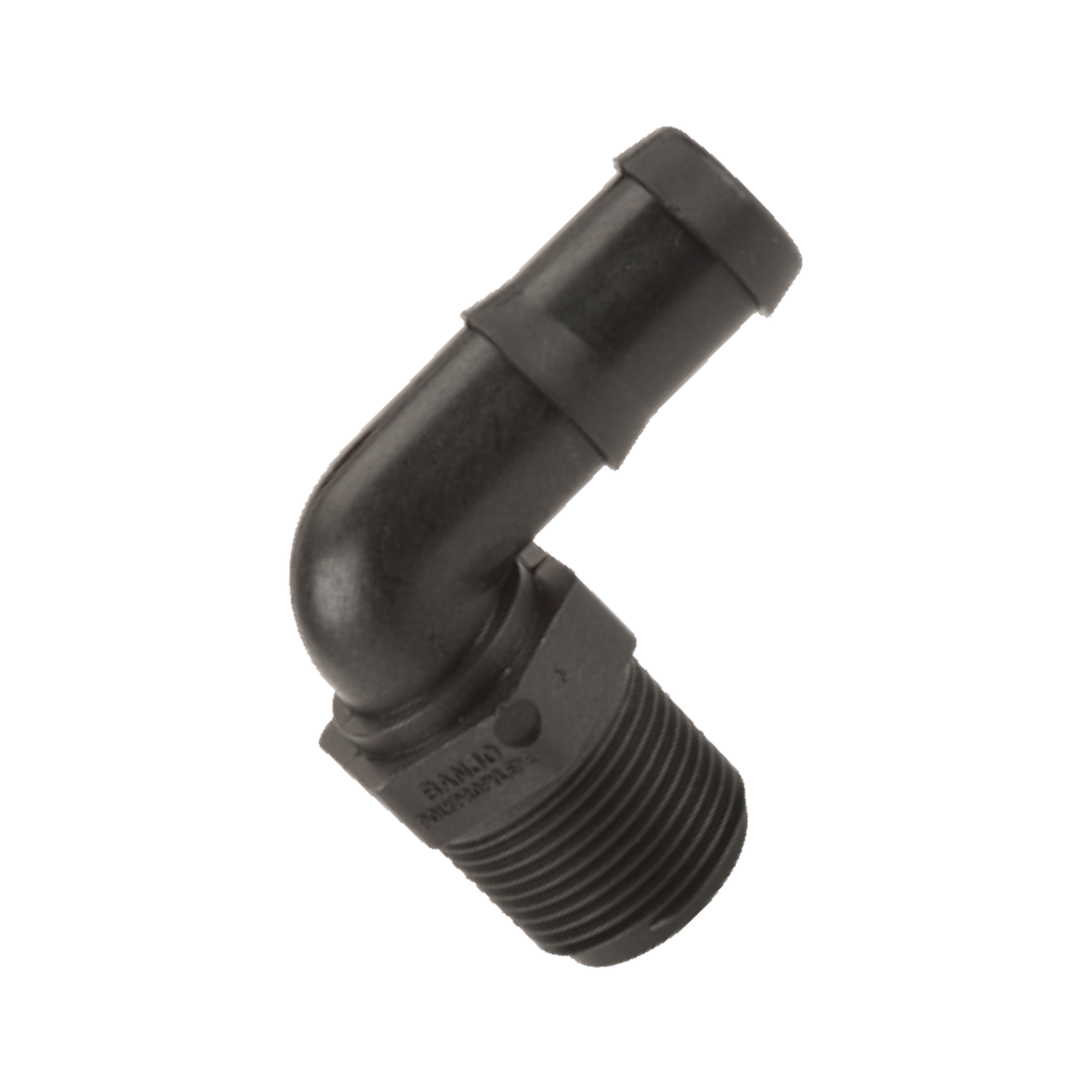 HB075-90 (Banjo) Barb-3/4 Mpt X 3/4 Hb 90Deg