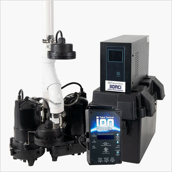 MPK20472 (Ion Technologies) | Ion 30ACi Power Pac (2-1/3 HP) - Dual Pump Battery Backup AC System