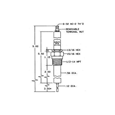 E5-IP-19 (Auburn) | Auburn Electrode (CA330 | CR25663) | Igniter