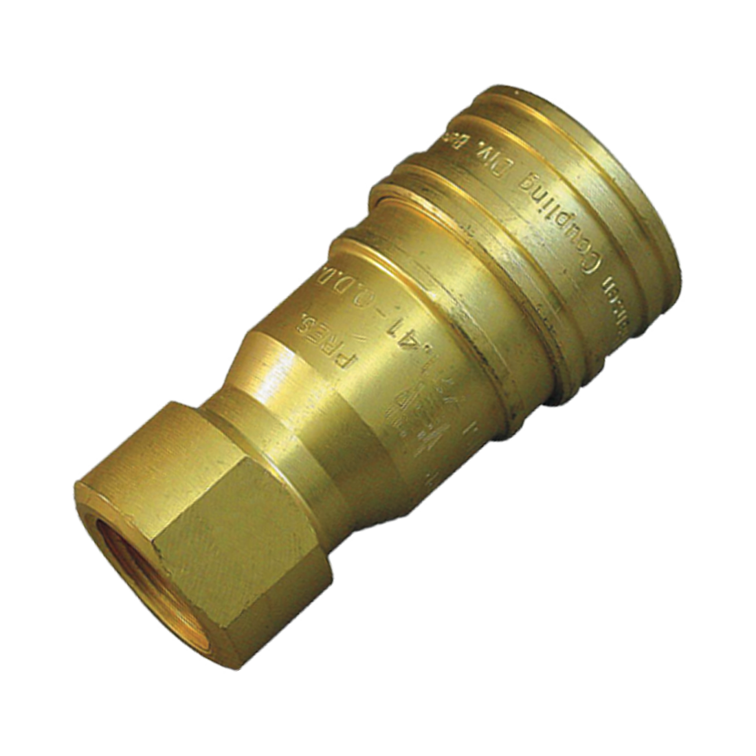 100-006 (Hansen) Coupling-Hansen F X 3/8 Fpt