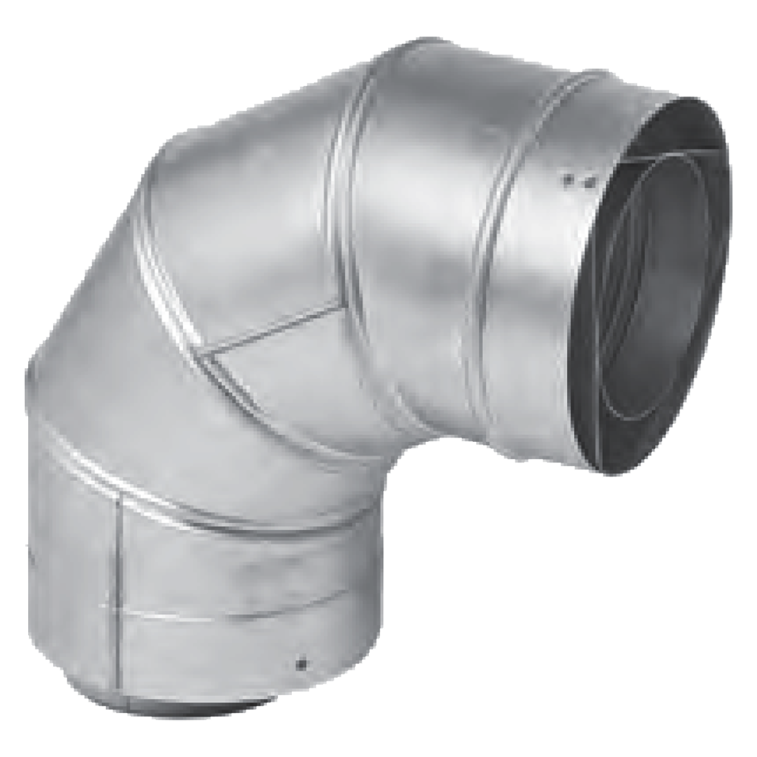 4CGV90L (Metal-Fab) Venting-Cat3 Ss 4 90Deg Elb Fixed