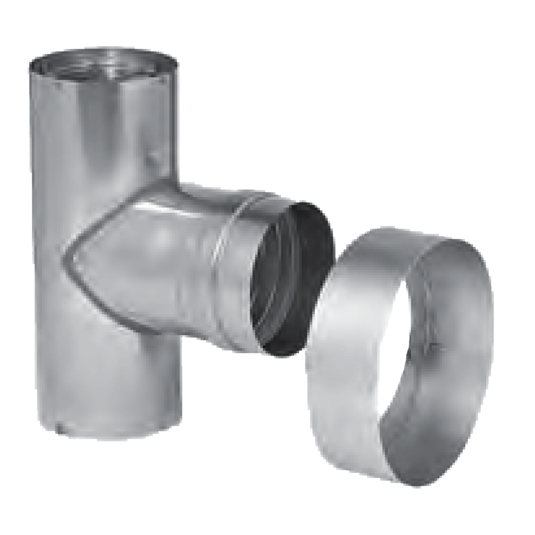 4CGVTTF (Metal-Fab) Venting-Cat3 Ss 4 Fml Tee Term Dbl Wall