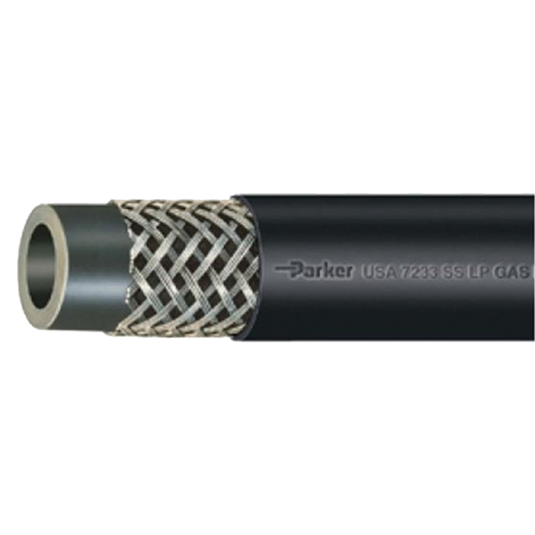 7233-311 (Parker Hannifin) Hose-5/16 Lp Ss Braid Blk Rbr Cover