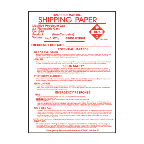 P83-CYL (Douglass) Papers-Shipping 1075 Cylinder Tanks