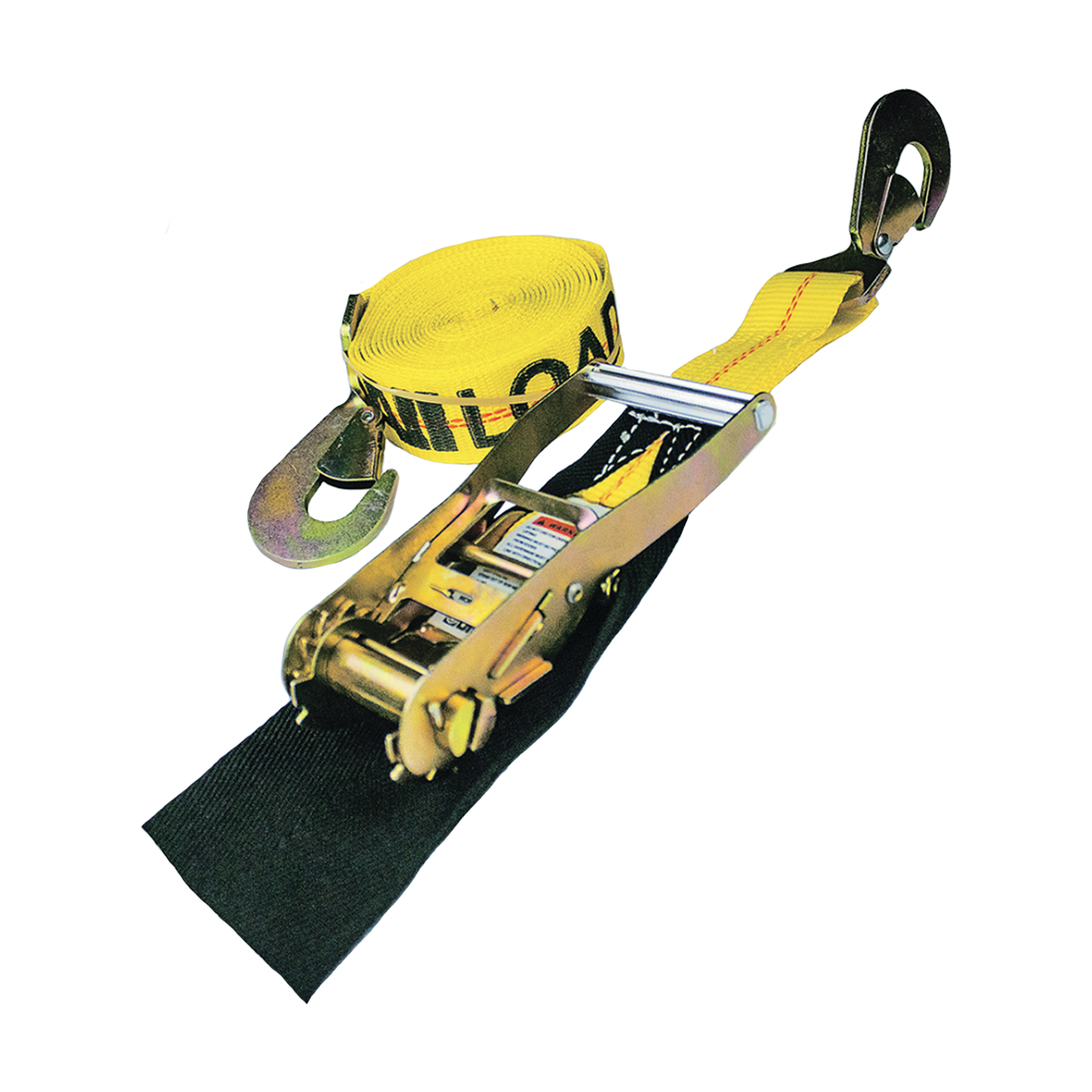 ST-TWIST 12 (Fisk Tank Carriers) Hook-Snap 2In X 18Ft 12In Ratchet Side
