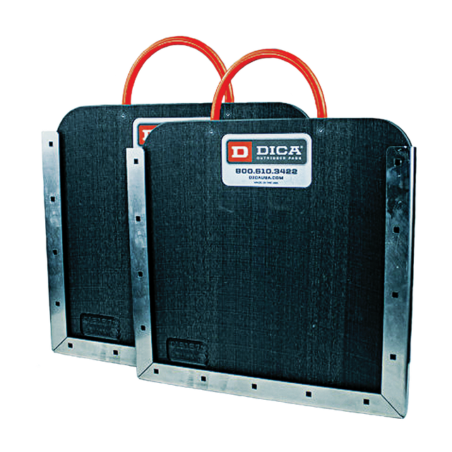 TX-PADS 15x15 KIT (Fisk Tank Carriers) Kit-Outrigger Pad Holder 15In X 15In