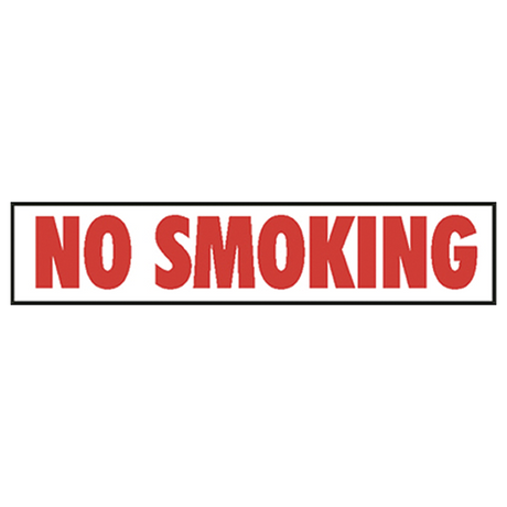 V49 (Douglass) Decal-Vinyl No Smoking 8 Ltrs