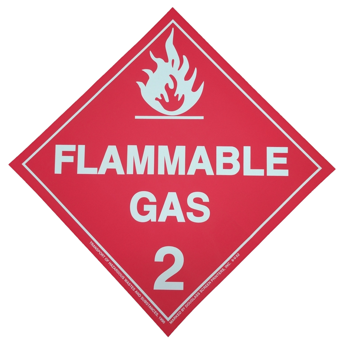 V52 (Douglass) Decal-Vinyl Dot Diamond Flamm Gas