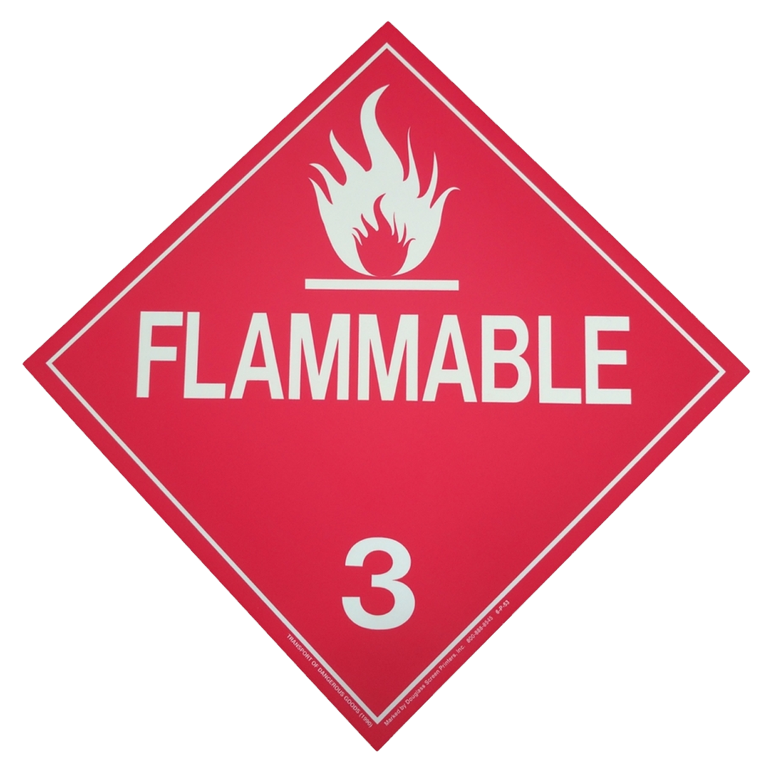 V53 (Douglass) Decal-Vinyl Dot Diamond Flamm Wh/Red