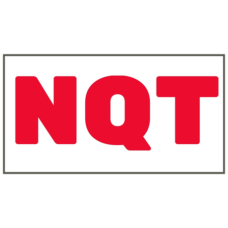 V66 (Douglass) Decal-Vinyl Nqt Red On White 6.5X2.75