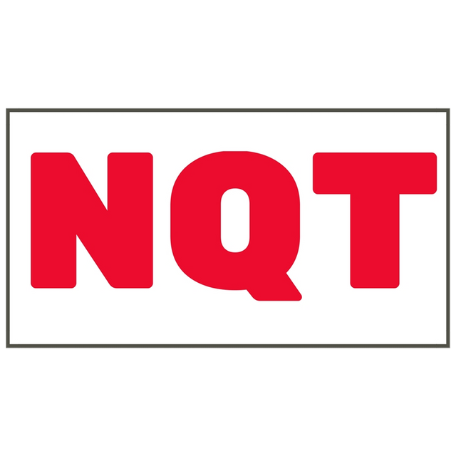 V66 (Douglass) Decal-Vinyl Nqt Red On White 6.5X2.75