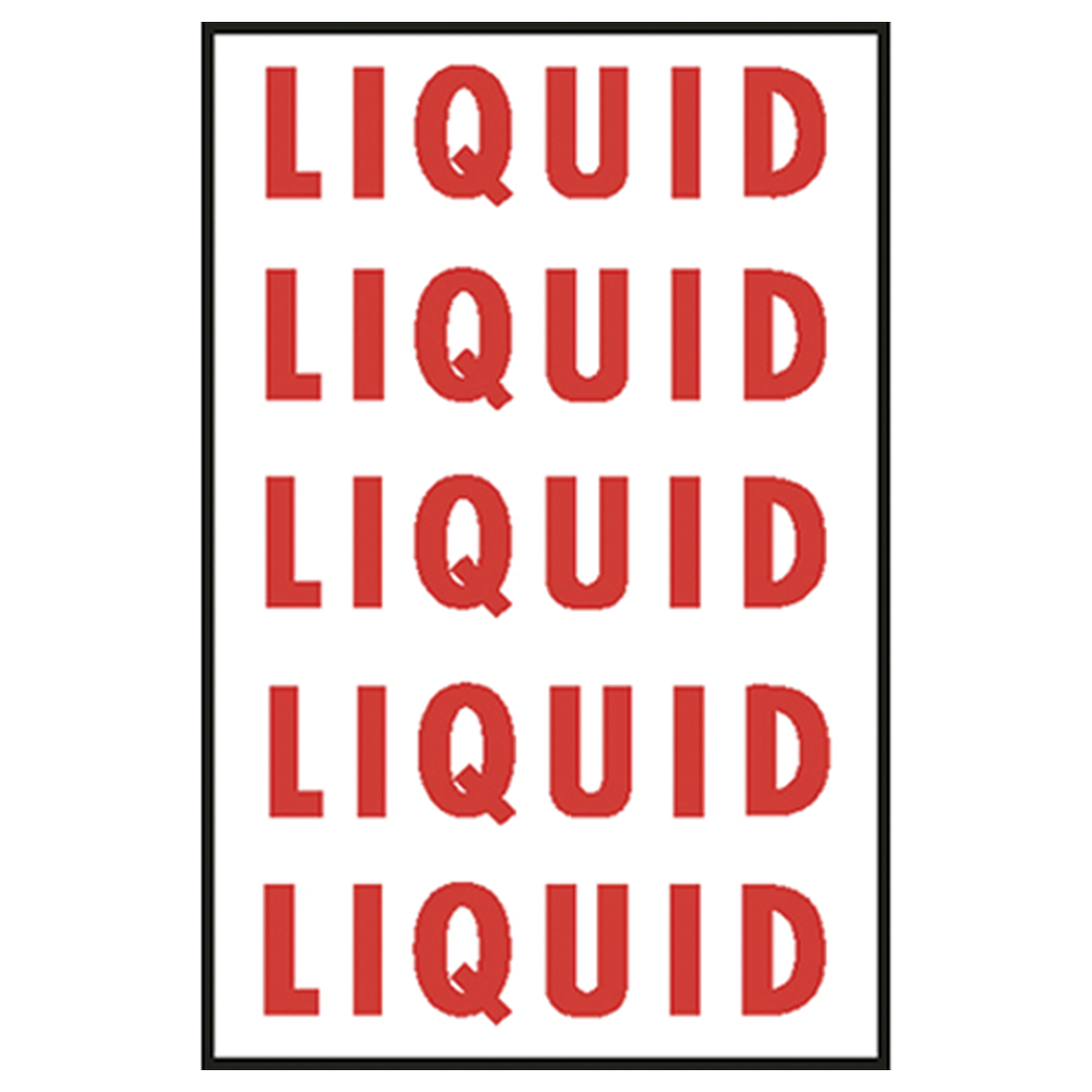 V90-5 (Douglass) Decal-Vinyl Liquid Label 5/Sheet