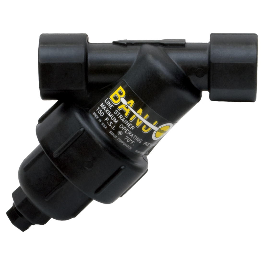 LS050-80 (Banjo) Strainer-Y 1/2 80Msh Poly Ss Screen