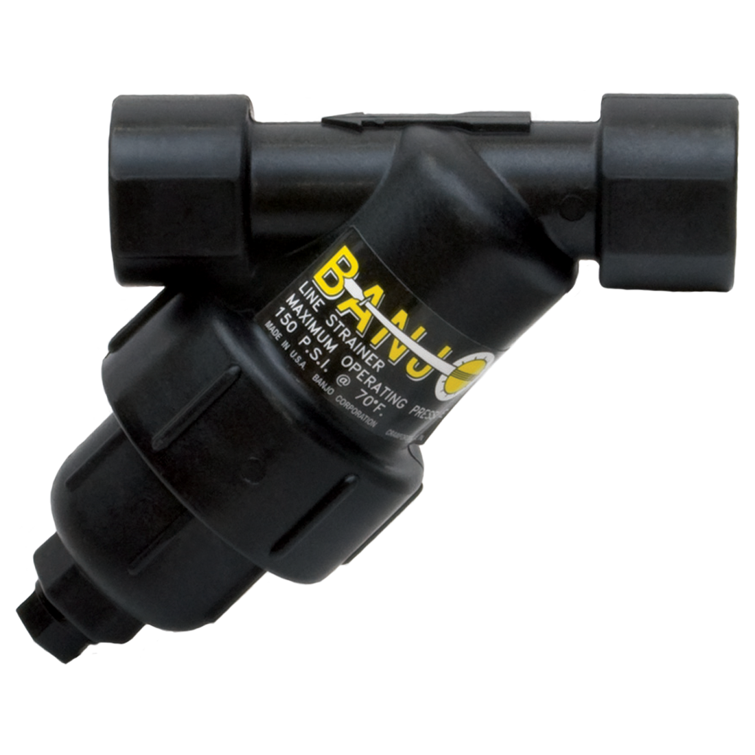 LS075-20 (Banjo) Strainer-Y 3/4 20Msh Poly Ss Screen