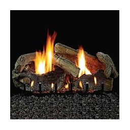 LS24SRAO | 24 in. WhtMtn Refractory Aged Oak 7 Logs, Needs Vent or VF Burner