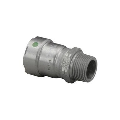 45808 (Megapress Fittings) | Male Adapter 1-1/2 PRS X MPT (1) | Megapress Fittings | Male Adapter | PRS X MPT | 1-1/2 | Carbon