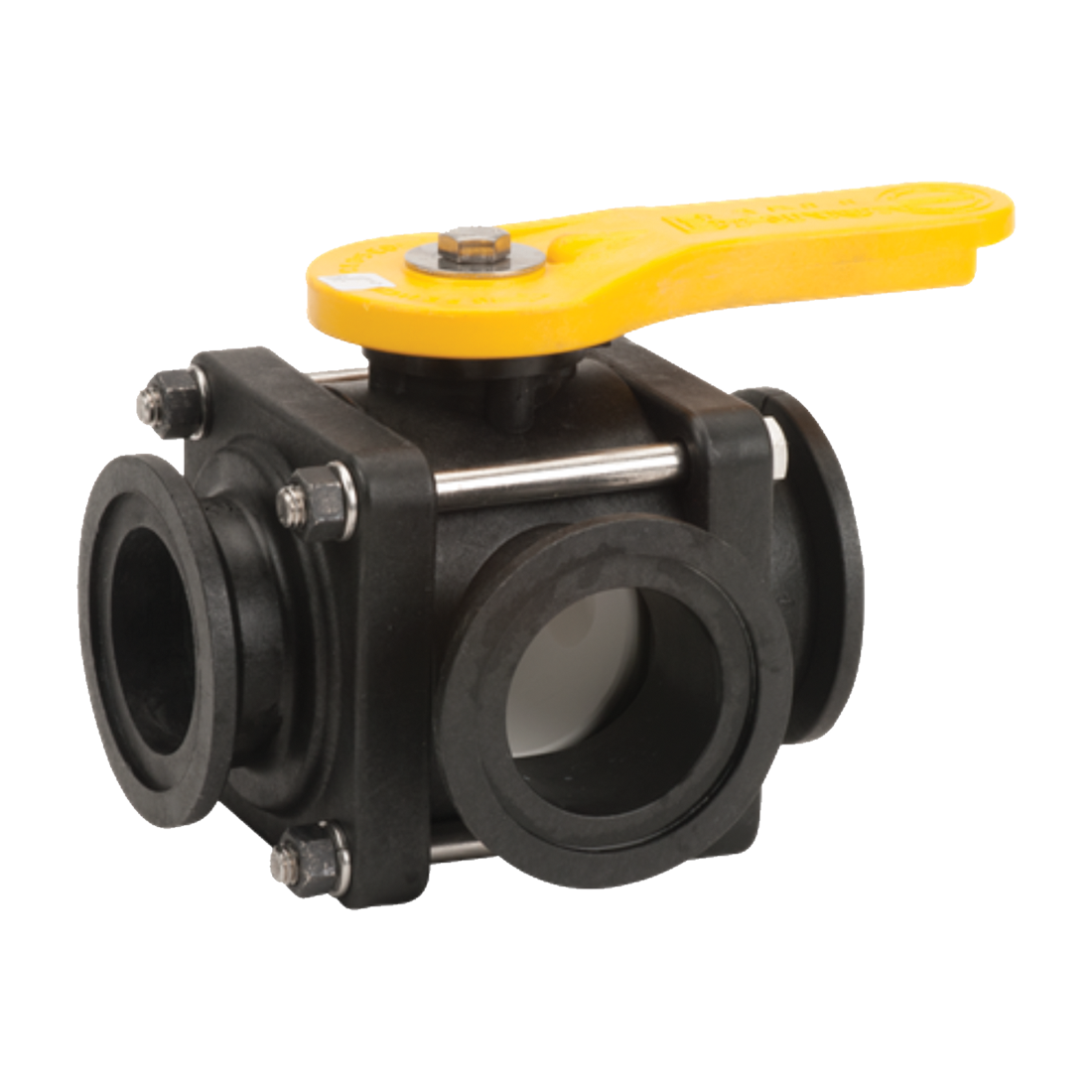 MV220SL (Banjo) Valve-Mfld Ball 2 Flg Fp 3Way Side Load