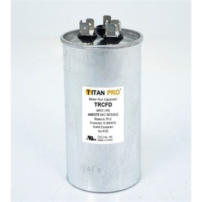 TRCFD355 (Packard) | 35+5 MFD 440/370V Round | Dual Capacitor