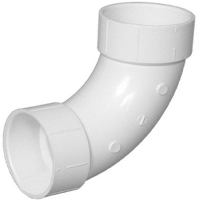 5873 (Mueller Pvc) | Pvc 90 EL 3 Long Turn Hxh 304-030 | Pvc Fittings | Elbow - 90 | Hub | 3 | Pvc