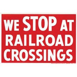 Dprint Part (S22C) 8 In. X 12 In. We Stop At All Decal
