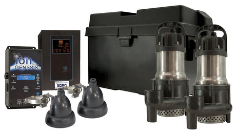 MET20266-b (Ion Technologies) | 35ACi-Deluxe-b (2-1/3 HP) - Dual Pump Battery Backup AC System