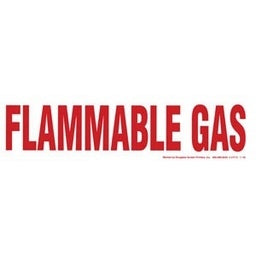 Dprint Part (V17C) 2 In. Flammable Gas Vinyl Decal