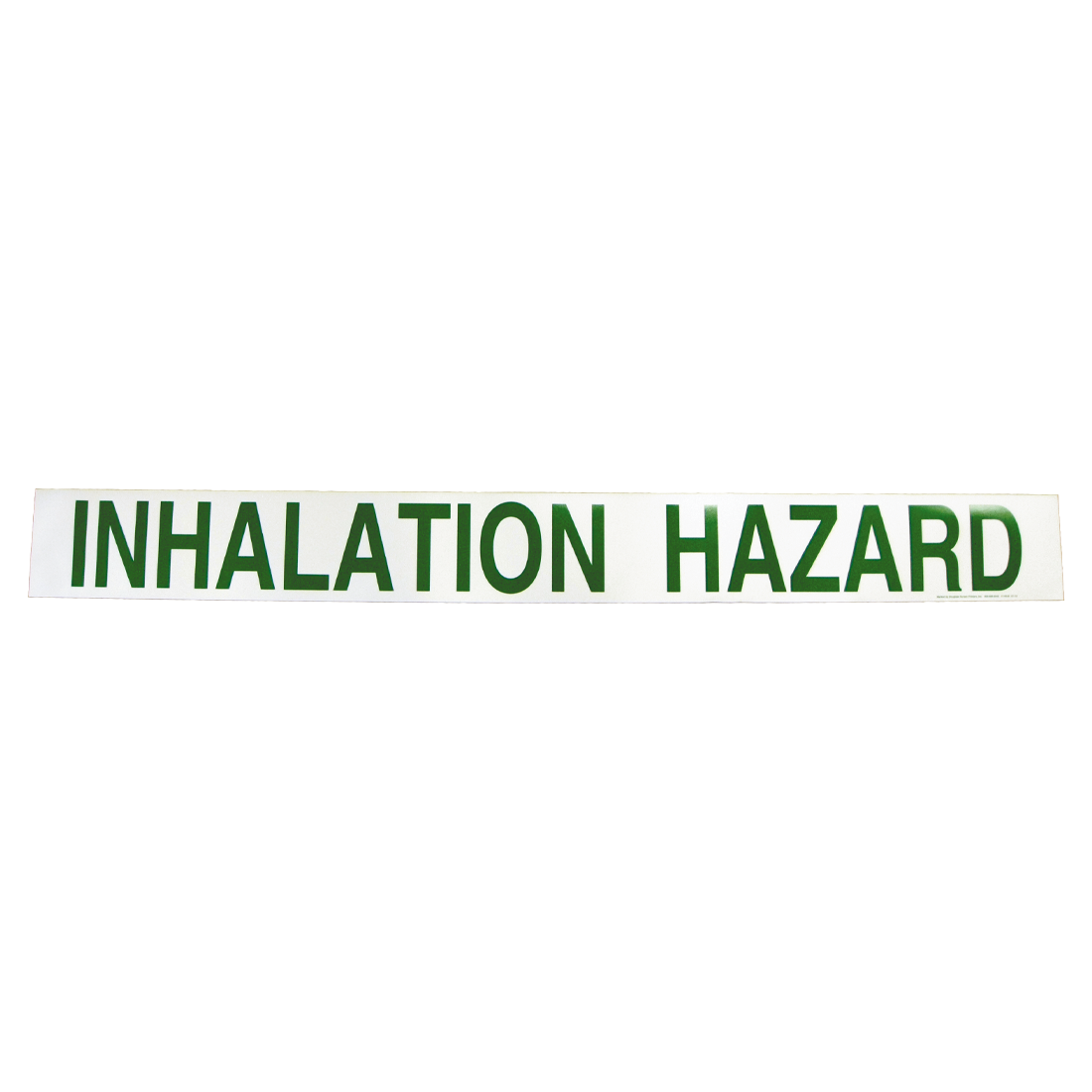 CUSTOM V6-B 6"LTR (Douglass) Decal-Inhalation Hazard 6 Ltrs 67X6.75