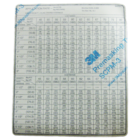 WR37571 (AGCO Parts) Decal-Appl Rate S600/800 50Sprd 19L Tire