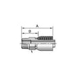 10143-24-24 (Parker Hose - Dayco) 1-1/2 In. MPT Pressed-On Coupling