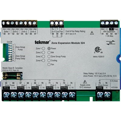324 (Tekmar) | TN2 Zone Expansion Module