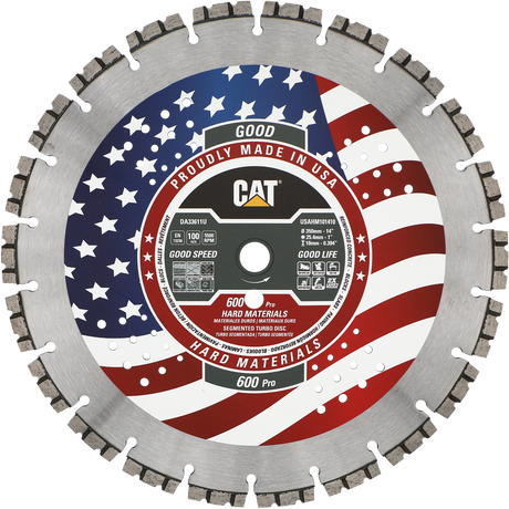 DA33611U (CAT Diamond) | 600 Pro - Hard Materials Turbo Segmented Diamond Blade