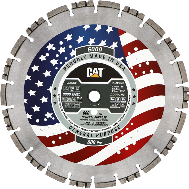DA33615U (CAT Diamond) | 600 Pro - General Purpose Turbo Segmented Diamond Blade
