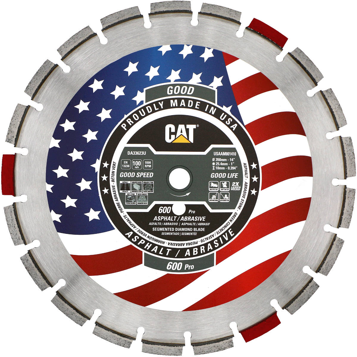 DA33623U (CAT Diamond) | 600 Pro - General Purpose Turbo Segmented Diamond Blade