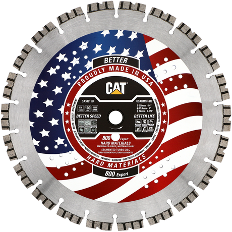 DA34611U (CAT Diamond) | 800 Expert - Hard Materials Turbo Segmented Diamond Blade