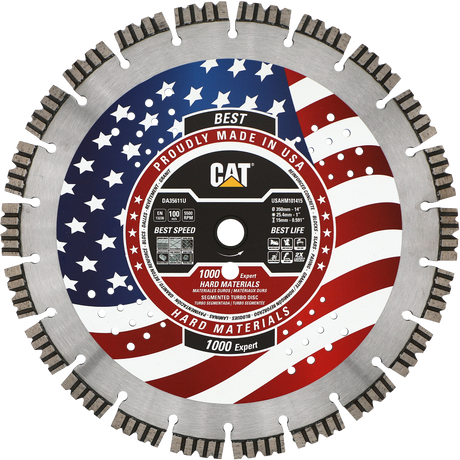 DA35611U (CAT Diamond) | 1000 Expert - Hard Materials Turbo Segmented Diamond Blade