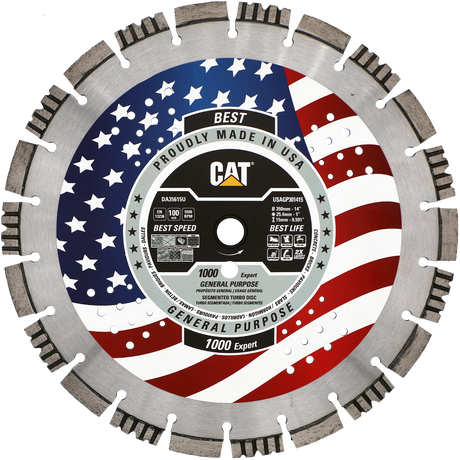 DA35615U (CAT Diamond) | 1000 Expert - Hard Materials Turbo Segmented Diamond Blade