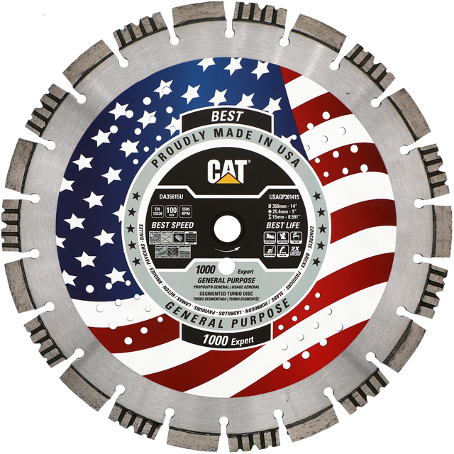 DA35615U (CAT Diamond) | 1000 Expert - Hard Materials Turbo Segmented Diamond Blade