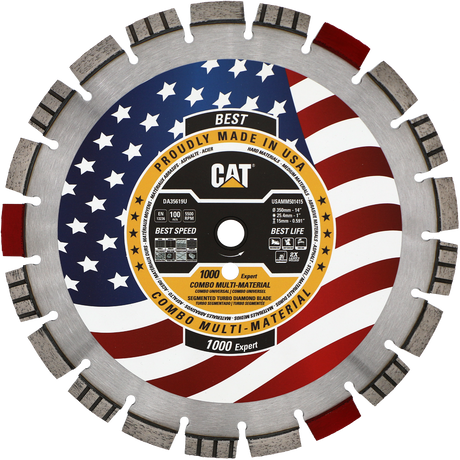 DA35619U (CAT Diamond) | 1000 Expert - Hard Materials Turbo Segmented Diamond Blade