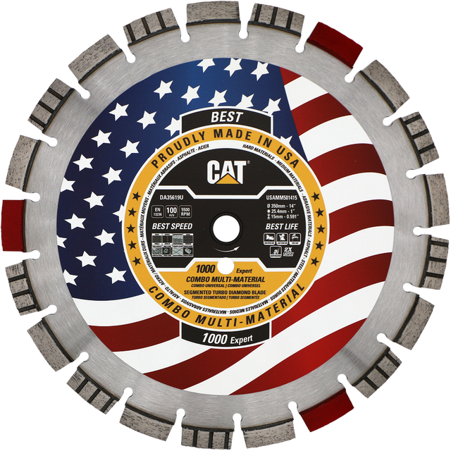 DA35619U (CAT Diamond) | 1000 Expert - Hard Materials Turbo Segmented Diamond Blade