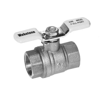 WBS41704WT (Webstone) | 1 Ips LF FP BR Ball VLV W/T-Handle | Ball | Lead Free | Sweat | 1
