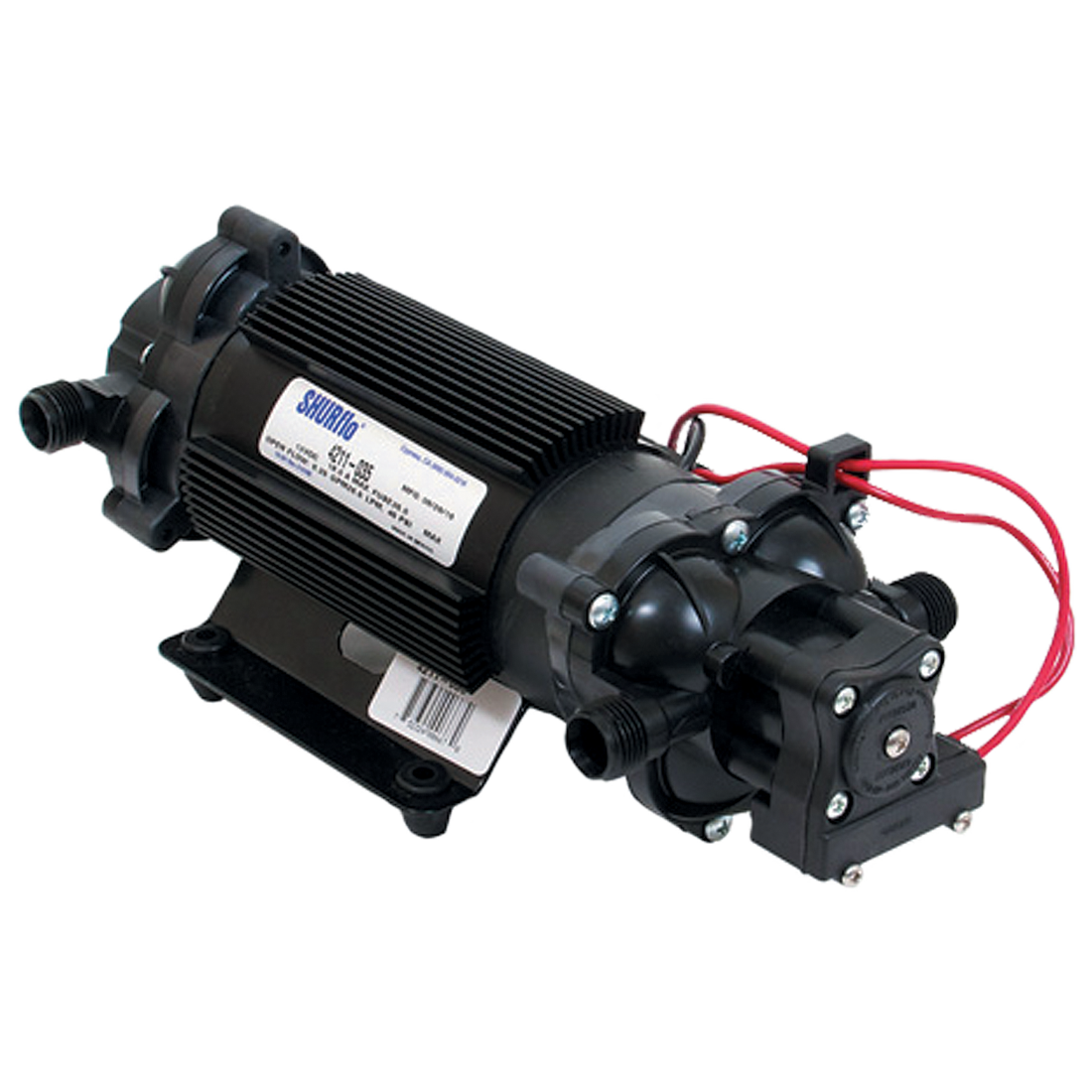 4211-035 (Hypro) Pump-Pwrtwin 12V 6.25 Gpm O Mfld S-Sw