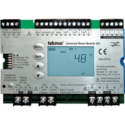 423 (Tekmar) | Universal Reset Module 4 TN4 2 Boiler