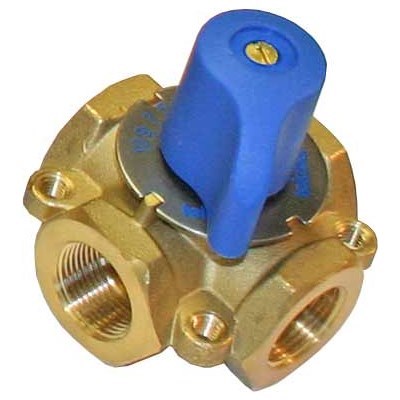 720 (Tekmar) | 4-WAY Mixing Valve 3/4 Brass
