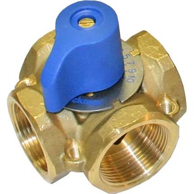 722 (Tekmar) | 4-WAY Mixing Valve 1-1/4 Brass