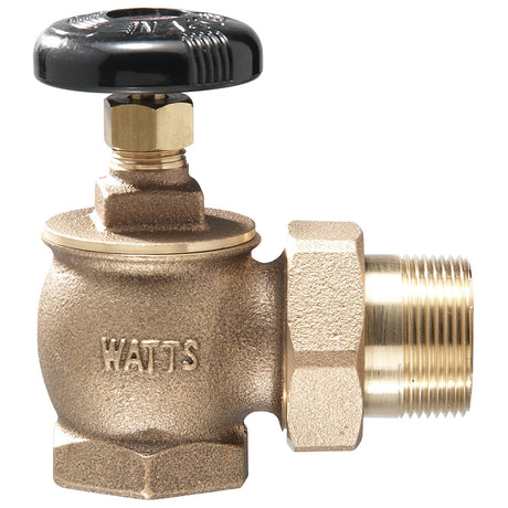 67454 (Watts) | 1 1/2 In Bronze Steam Radiator Angle Valve