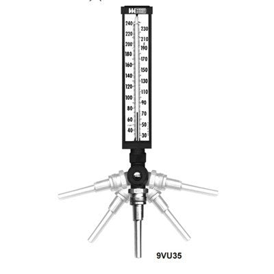 9VU35 50-400F (Weiss) | Thermometer 9 Alum Case 3.5 Stem | Thermometers